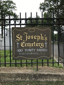 Cemetery sign